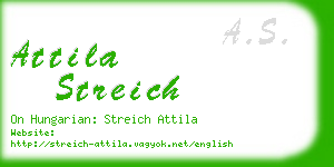 attila streich business card